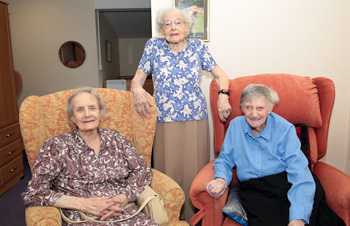 Birthday messages from the Queen at Buckingham Palace have been arriving thick and fast at Broomgrove Nursing Home of late, as three of its eldest residents have celebrated their centenaries.